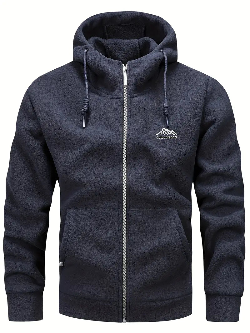 Marlo - Heren Fleece Jas met Capuchon