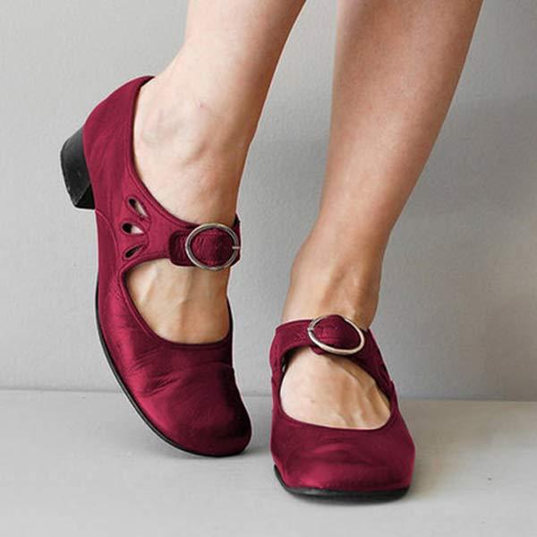 Kiora - Vintage Schoenen Met Ronde Neus