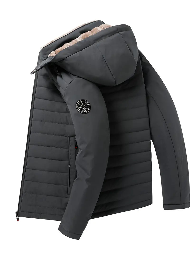 Nevara - gewatteerd fleece gevoerd winterjack voor heren