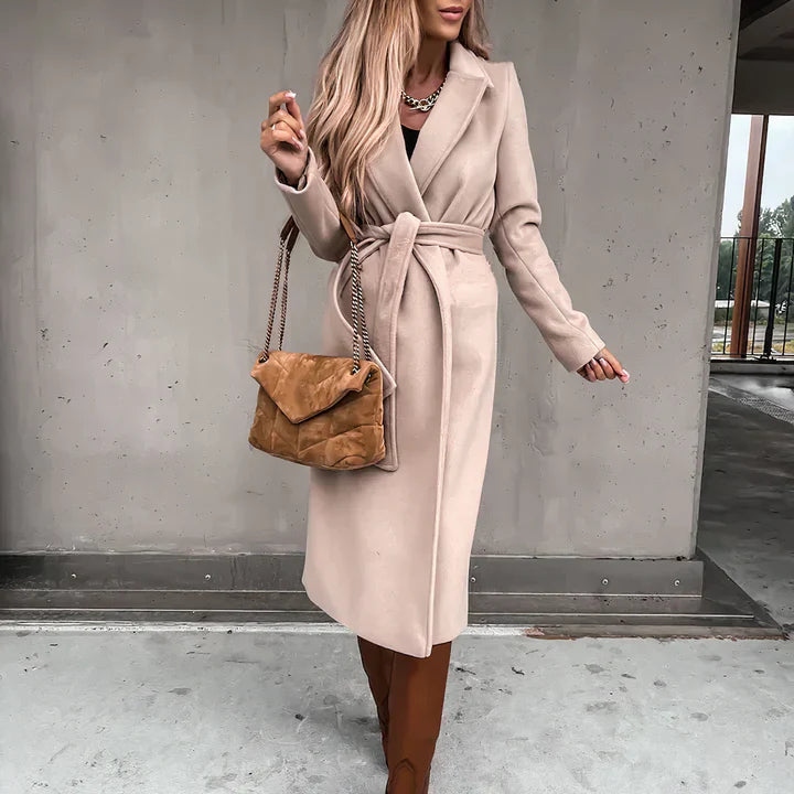 Amelina - Dames Wollen Trenchcoat