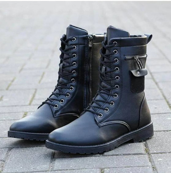 Kael - Leren Combat Boots