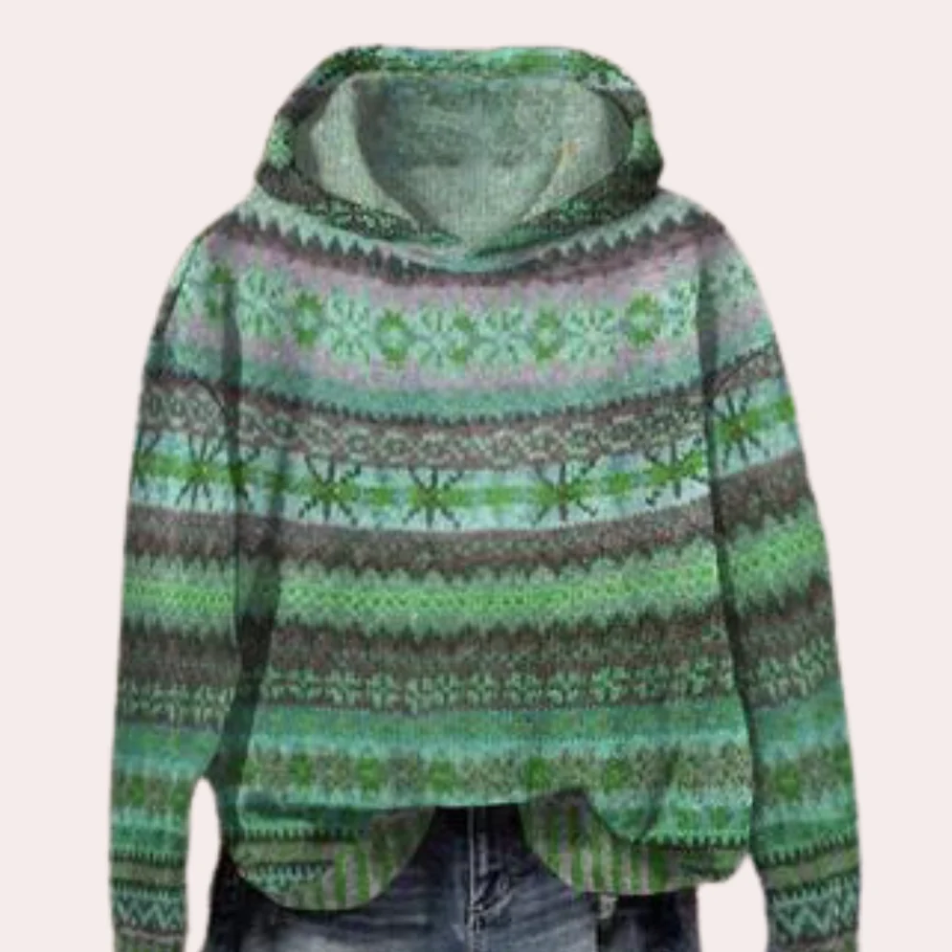 Rava - vintage hoodie voor dames