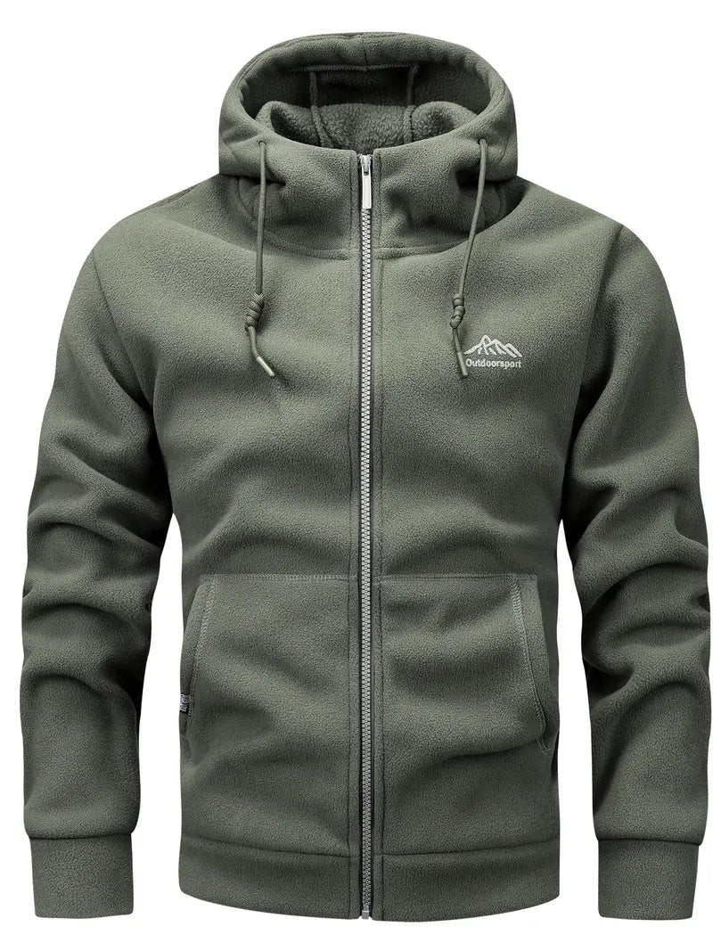 Marlo - Heren Fleece Jas met Capuchon